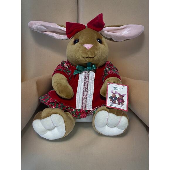 Velveteen Rabbit Plush 14 Inches Tall Commonwealth by Toys Vintage 1995 - Picture 1 of 10